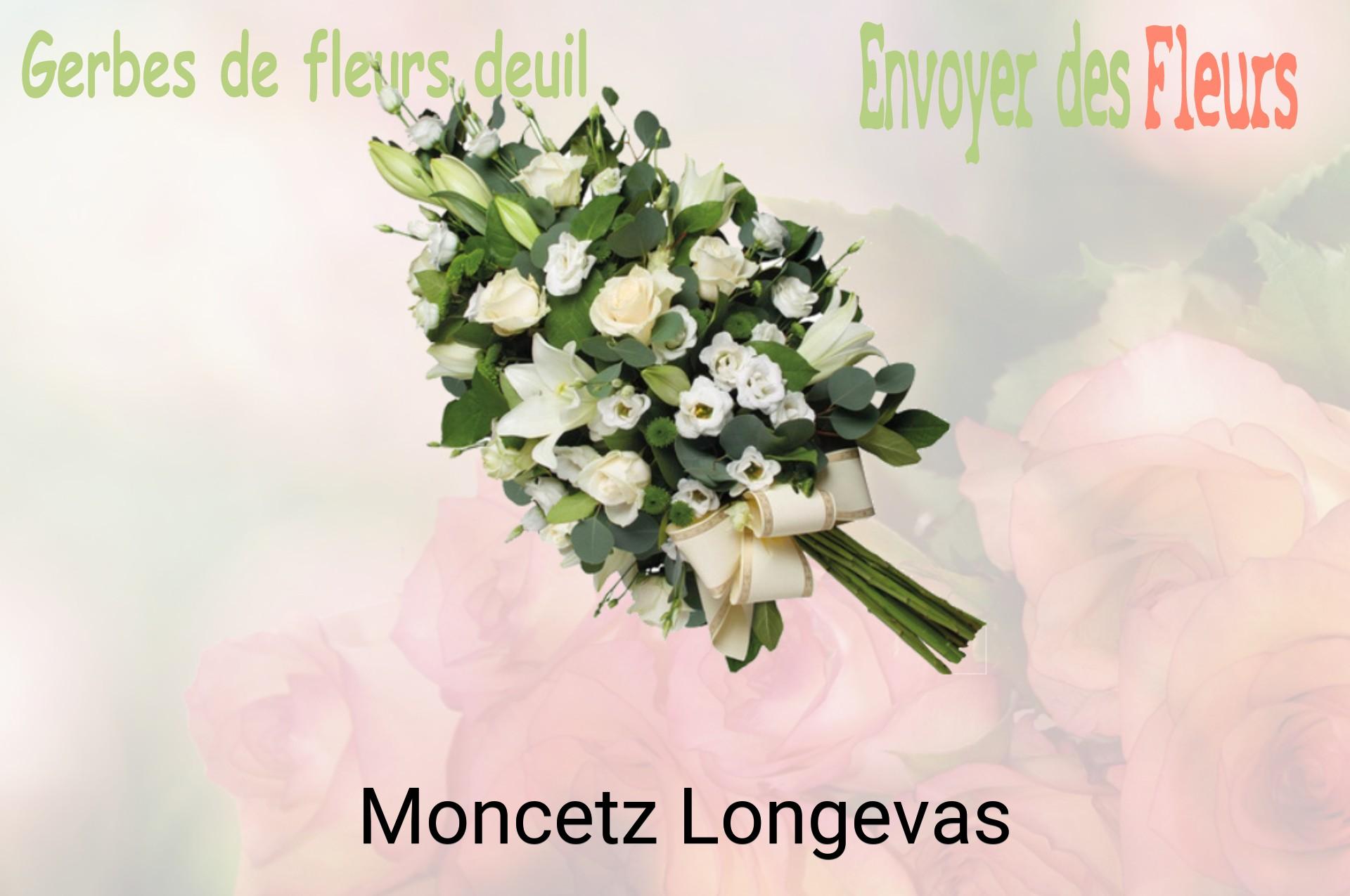 Gerbe de fleurs de deuil livrée à Moncetz-Longevas